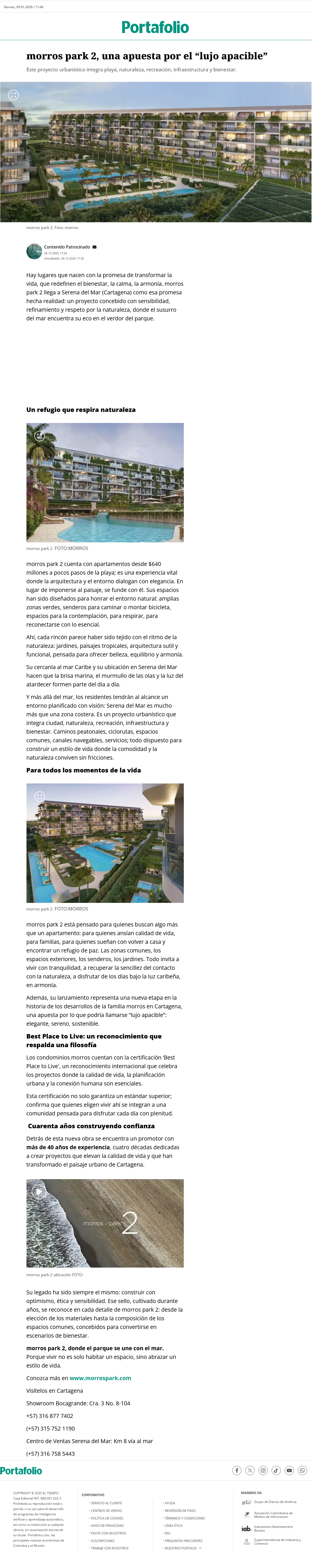 morros park 2, una apuesta por el “lujo apacible”